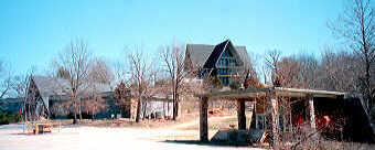 Some of the old Marble Falls property.  The building on the hill originally had a thatched roof and served as the ski lodge.  Today it's a private residence.