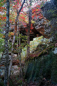 Seven Hollows Trail natural bridge