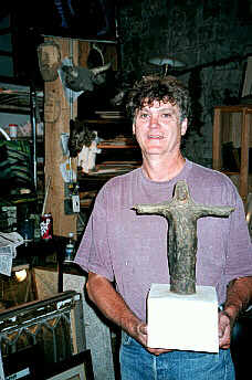 John Mitchell with Sullivan's original model