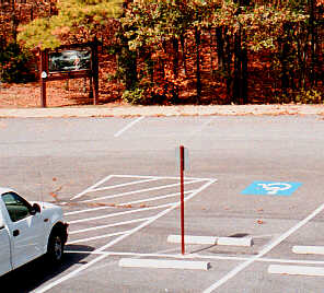 Handicapped Parking for the Ouachita Trail